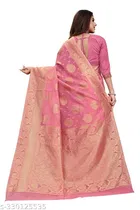 Chanderi Cotton Zari Woven Saree for Women 
