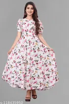 Fit and Flare Dress Floral, Pleated or Gathered for Women 