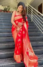 Banarasi Silk Zari Woven Saree for Women 