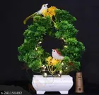 Artificial Bonsai Plant with Sparrow & Light 