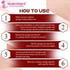 Majestique Blending Sponge Makeup Cosmetic Sponge for Dry & Wet Use 