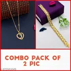 Alloy Pendant with Chain & Bracelet for Women 