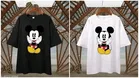 Cotton Blend Printed T-Shirt for Women, Black & White, Pack of 2 