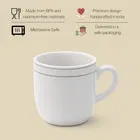 Ceramic Tea & Coffee Cup, White, Pack of 6 