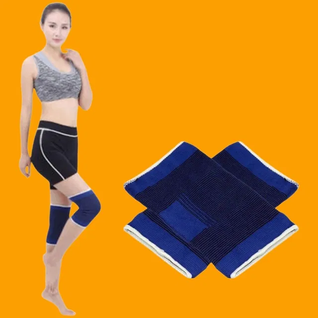 Polyester Solid Knee Sleeves for Women (Blue, Set of 1)