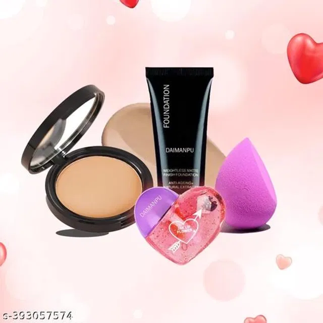 Face Makeup Combo (Multicolor, Set of 4)