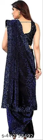 Lycra Sequence Saree for Women 