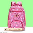 Polyester Backpack Bag, Multicolor