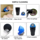 Immutable Portable Mini Car Dustbin/Trash Bin, Black Plastic Dustbin 