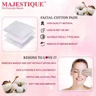 Majestique Cotton Facial Care Cleansing Square Tissues for Skin Care 