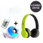 Music Bulb + P47 Bluetooth Headphone ( Set of 2)