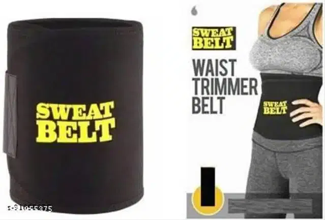 Sweat Belt for Unisex (Black, Free Size)