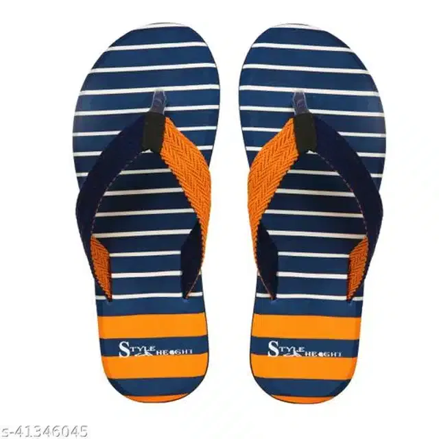 Slippers for Men (Blue & Orange, 9)
