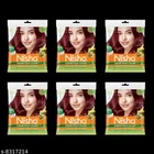 Nisha Cream Hair Color (Burgundy, 40 g) (Pack of 6)