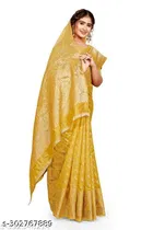 Organza Zari Woven Saree for Women 