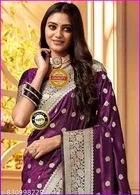 Kanjeevaram Zari Woven Saree for Women 