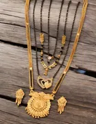 Combo of 4 Pcs Mangalsutras with Earrings Set for Women 