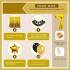 7th Happy Birthday Balloon Decoration Kit, Gold, Set of 1