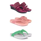 Combo of Heels with Slippers for Women 