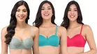 Cotton Blend Solid Padded Bra for Women 