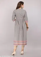 Naira Cut Rayon Embroidered Kurti for Women 