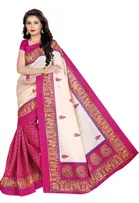 Silk Printed Saree for Women 