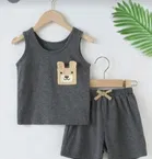 Hosiery Printed Clothing Set for Kids 