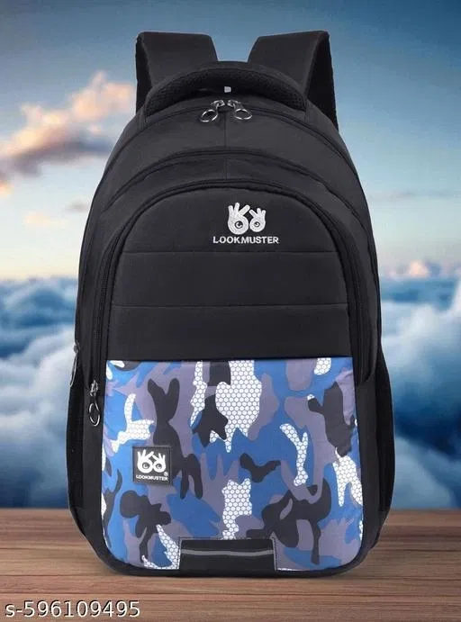 Polyester Backpack for Men & Women, Multicolor