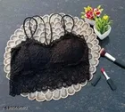 Net Bra for Women, Black 