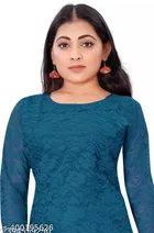 Net Kurti for Women,  Blue  