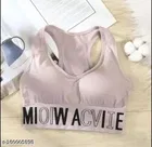 Cotton Blend Bra for Women, Pink 