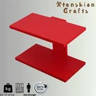 Wooden Double Layer Wall Shelves For Home, Red