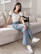 Lycra Top for Women, White 