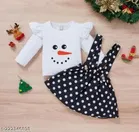 Crepe Full Sleeves Top & Bottom Clothing Set for Girls 