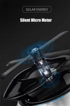 Dhariya Creation Silver color  Car Air freshener Accessories Interior Solar Car Perfumes And Fresheners for Dashboard | Solar Helicopter Car Air Freshener -Pack of 1