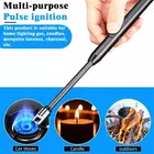 Rechargeable Flameless & Windproof Gas Lighter with LED Battery Indicator 