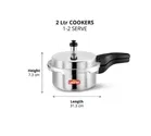 LEORON Aluminium OuterLid Pressure Cooker 