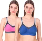 Cotton Blend Non Padded Bra for Women 