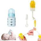 Combo of Milk Bottle (60 ml) with Bottle & Nipple Cleaning Brushes (Multicolor, Set of 3)