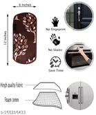 KANUSHI Industries® Fridge/Refrigerator Cove + 1 Pc microwave cover + 2 Pc handle cover + 4 pc Fridge Mats