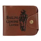 Faux Leather Wallet for Men (Brown)