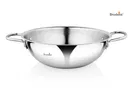 BRODEES Stainless Steel Kadhai 29 cm diameter 