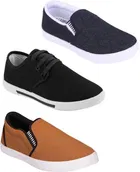 Casual Shoes for Men (Multicolor, 6) (Set of 3)