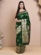 Jacquard Banarasi Silk Saree for Women 