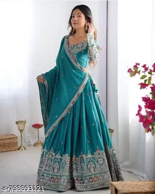 Lehenga Choli for Women (Free Size)