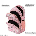 Polyester Backpack Bag, Pink