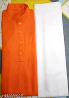 Cotton Solid Kurta with Pyjama for Men 