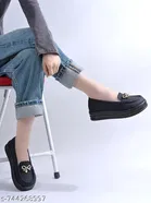 Shoetopia Girls Casual Shoes Black 