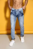 Denim Straight Fit Jeans for Men 