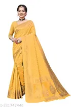 Chanderi Cotton Zari Woven Saree for Women 